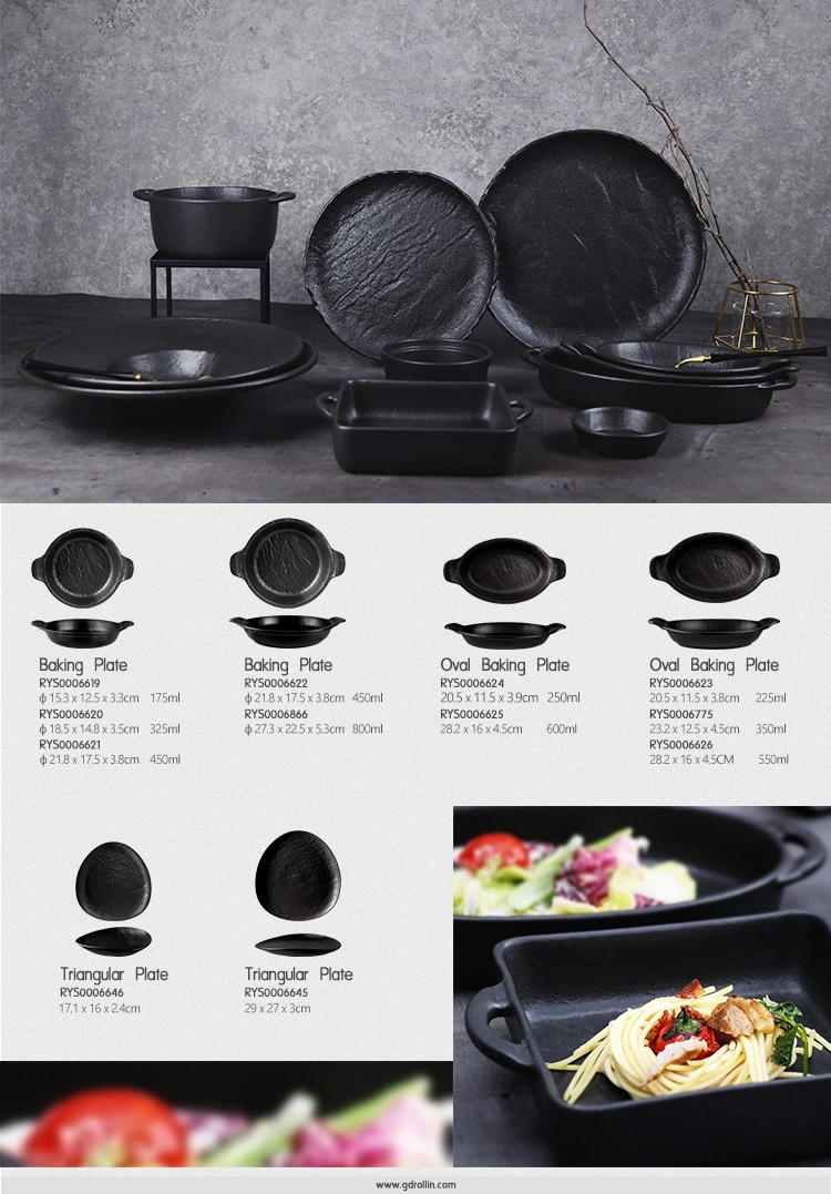 Wholesale High Grade Matt Glaze Plates Set Dinnerware Dining Ceramic Dinnerware Set