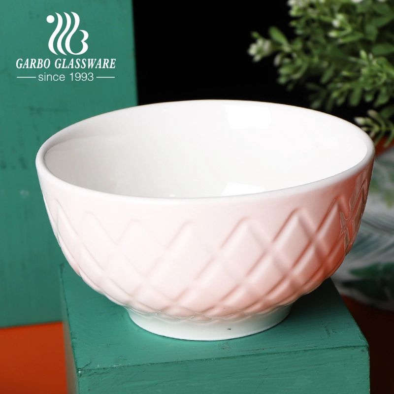 High Quality Porcelain Dinnerware 4.5inch Ceramic Bowl Rice Bowl Restaurant Ceramic Stoneware Bowl