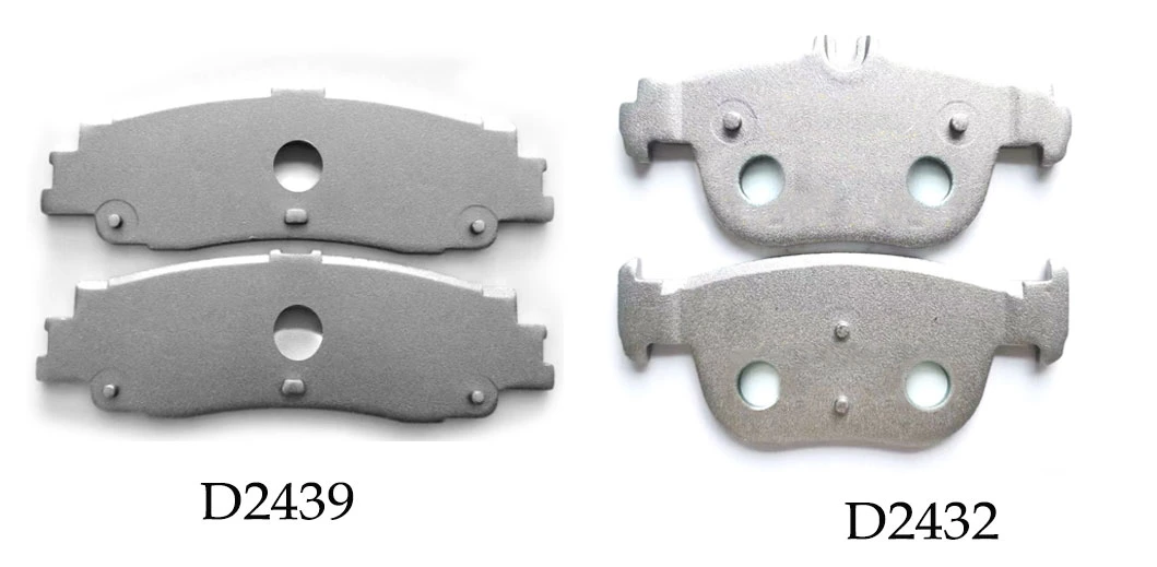 China Factory Brake Pads Auto Parts Backing Plate D257