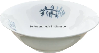 다양한 꽃 장식으로 인기 있는 세라믹 원형 수프 그릇